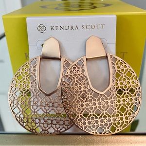 Kendra Scott Diane Rose Gold Filigree Earrings